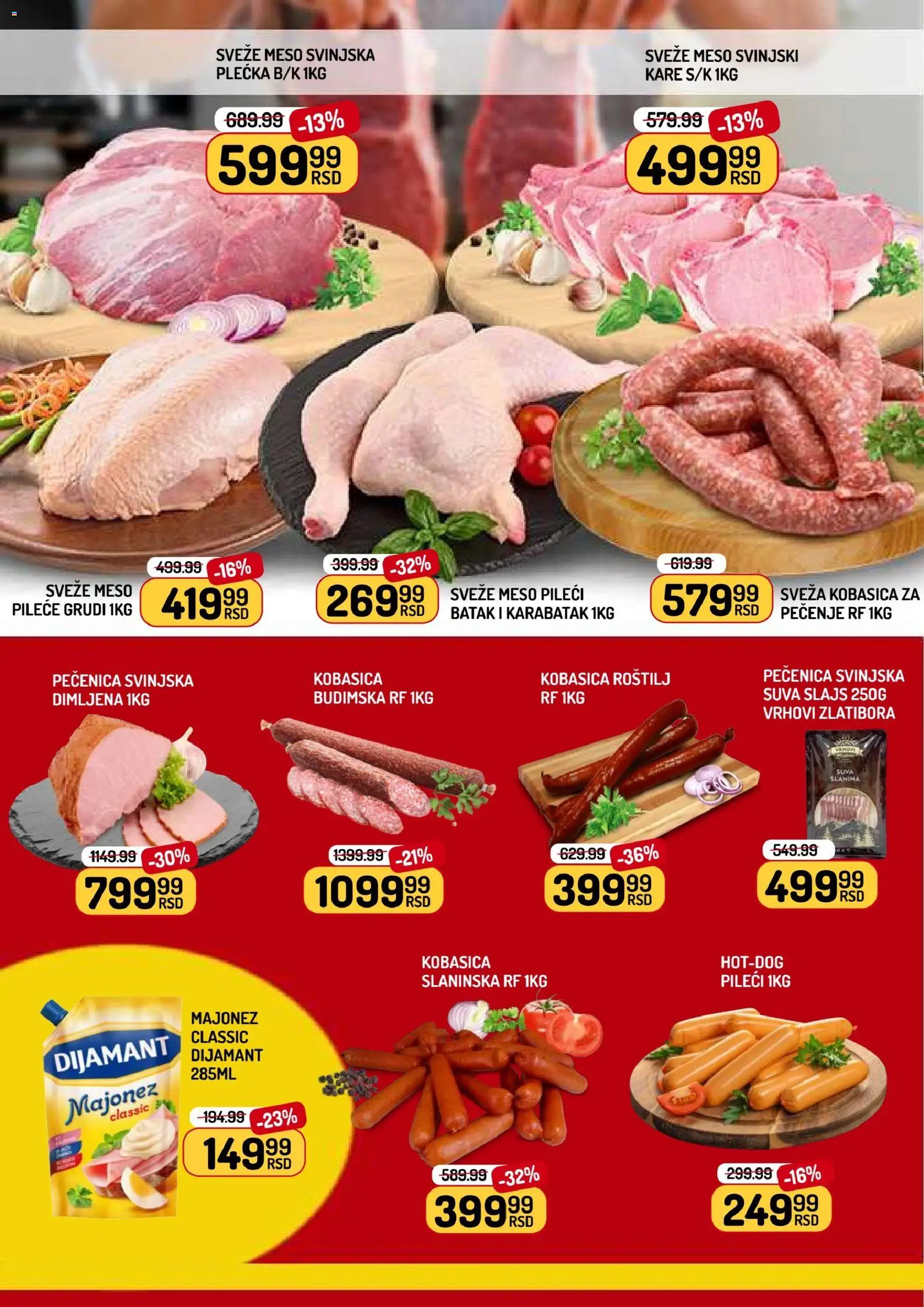 Aman katalog - važi od 20.03.2026 | Strana: 2 | Proizvode: Majonez, Pileće grudi, Kobasica, Roštilj