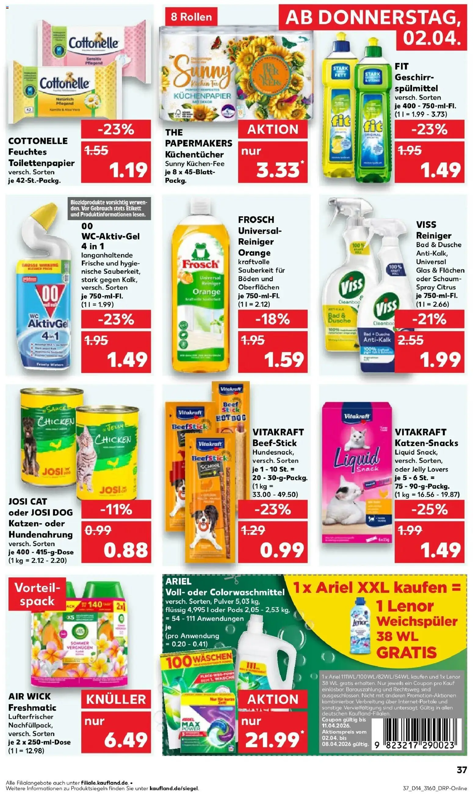 Kaufland Prospekt Schwerin	 – gültig ab 02.04.2026 | Seite: 35 | Produkte: Lenor, Bad, Dusche, Weichspüler