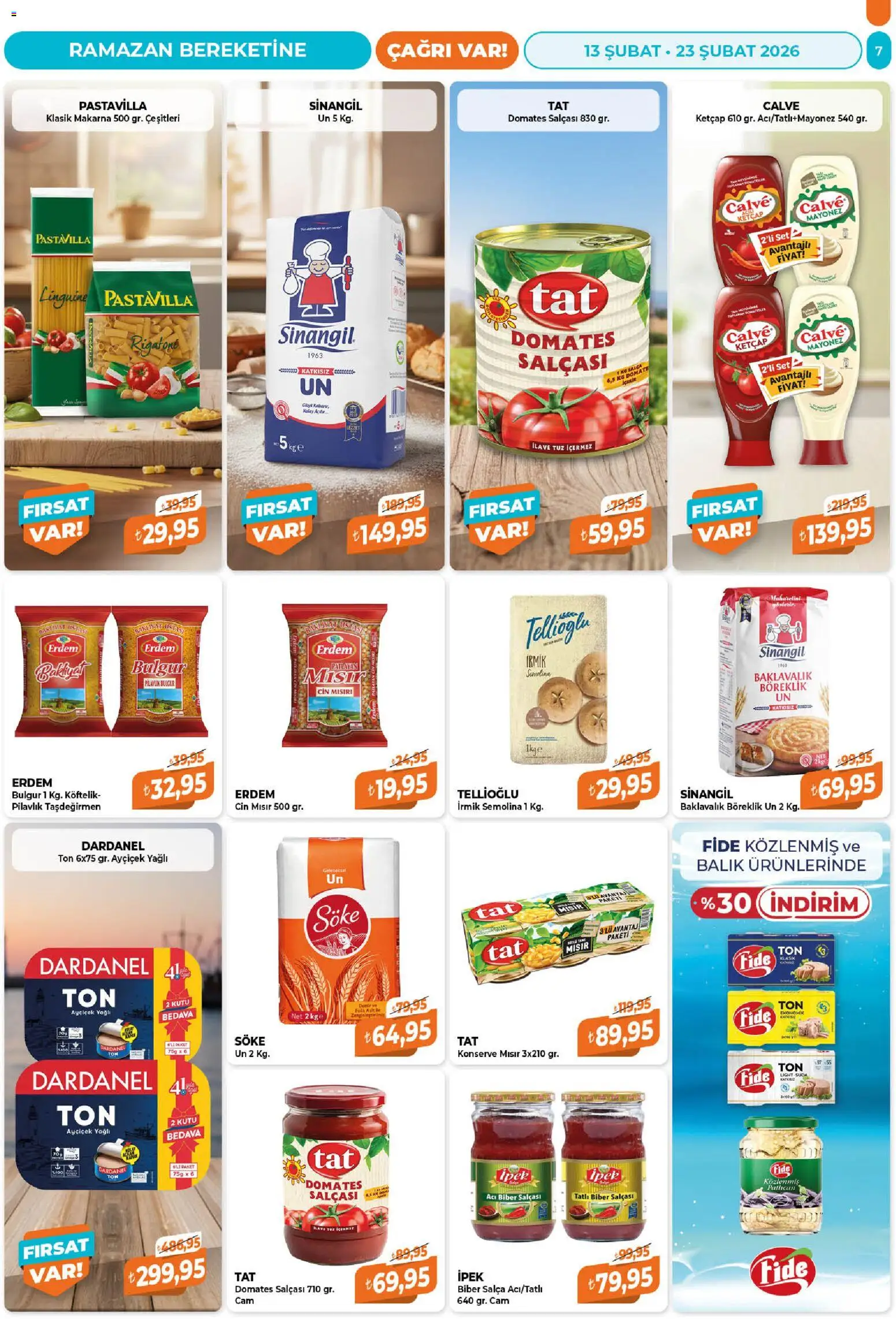 Çağrı Market Katalog - 13.02.2026 tarihinden itibaren geçerlidir | Sayfa: 7