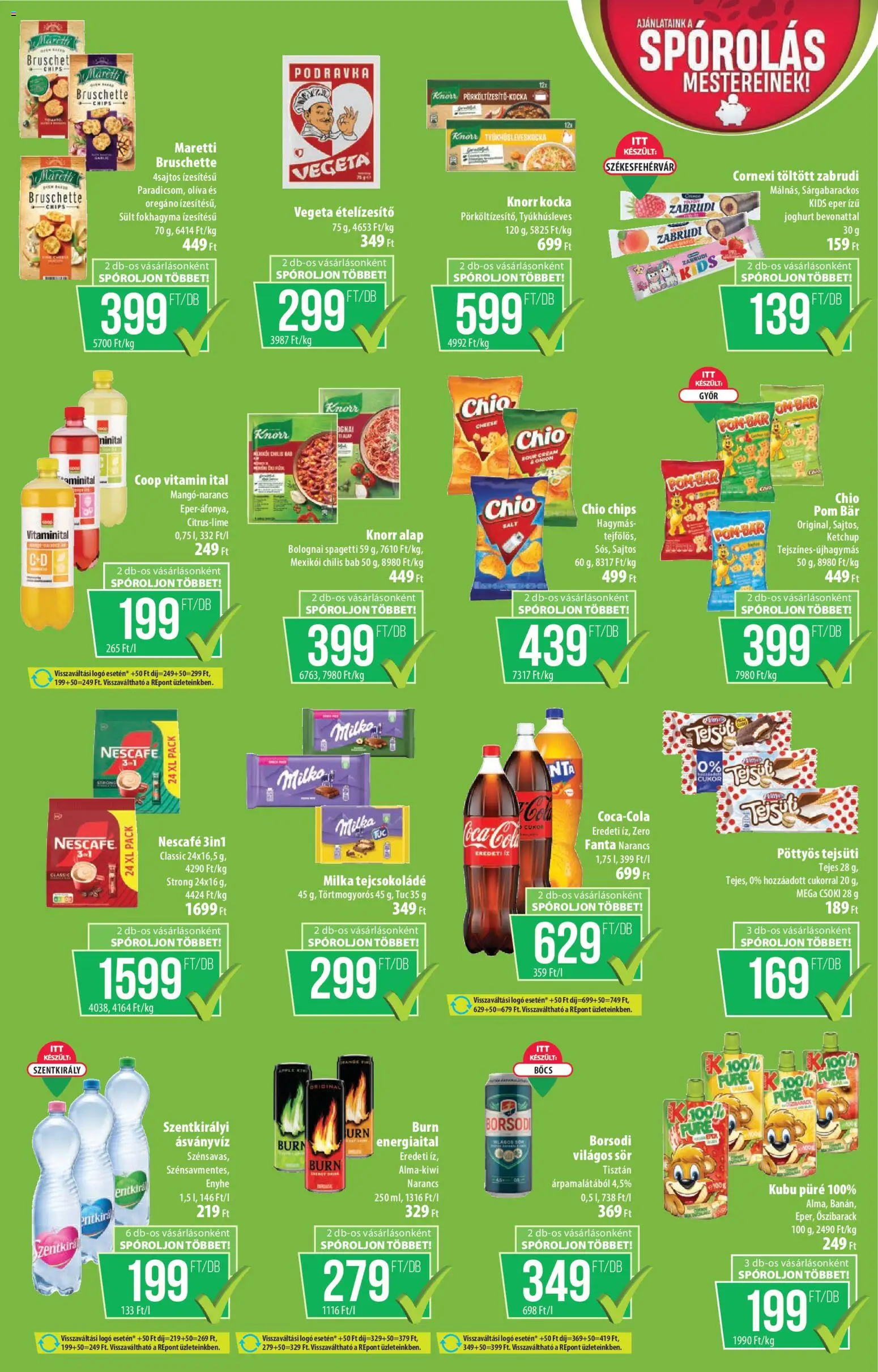 COOP akciós ujság - amely érvényes a következő dátumtól: 05.03.2026 | Oldal: 5 | Termékek: Vegeta, Ásványvíz, Ketchup, Cukor