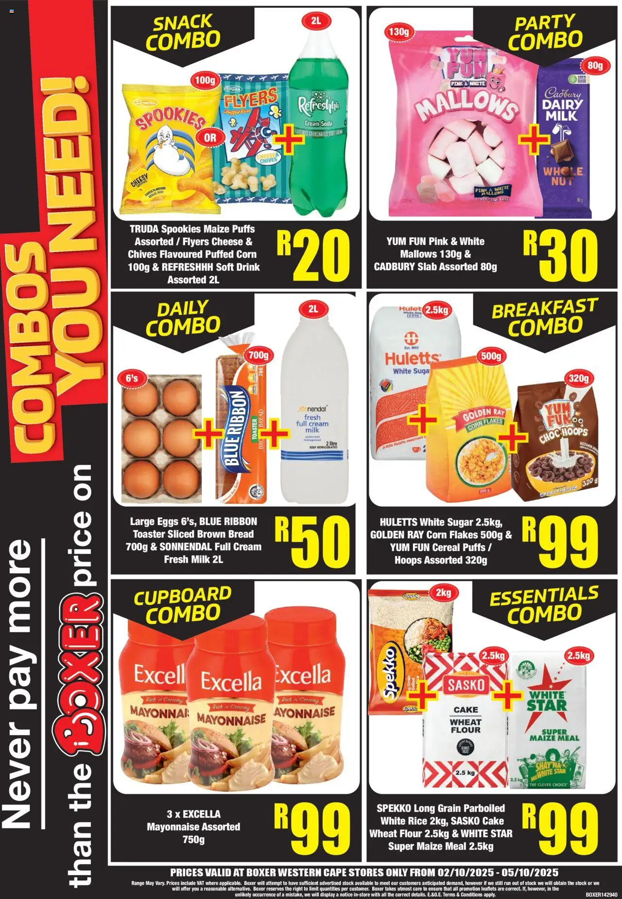 New Boxer catalogue – valid from 02.10.2025 | Page: 4 | Products: Toaster, Cheese, Rice, Cream