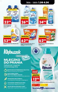 Pogląd oferty "Biedronka gazetka od środy" - ważna od 01.04.2026 | Strona: 69 | Produkty: Kapsułki do prania Vizir, Kapsułki do prania, Płyn do płukania Lenor, Fairy