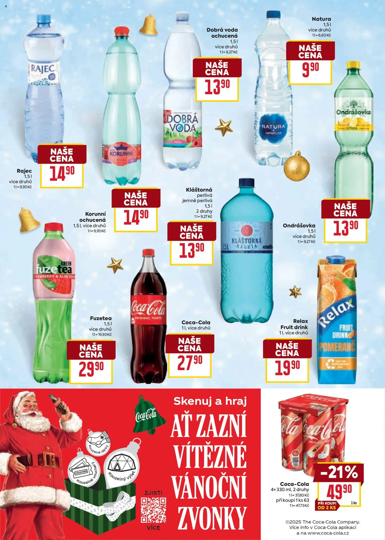 Billa leták - Vánoční nabídka od 12.11.2025 | Strana: 26 | Produkty: Dobrá voda, Voda, Citron, Cola