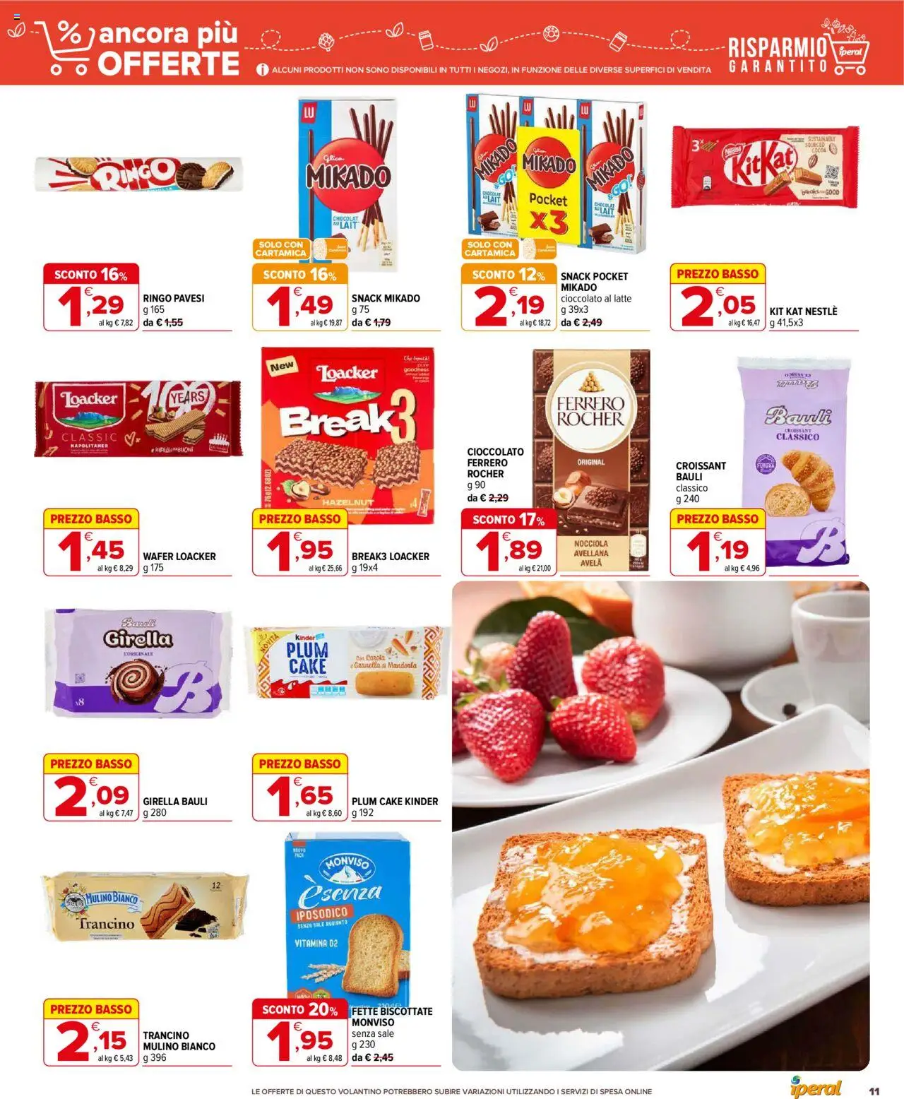 Volantino Iperal del 01.10.2025 | Pagina: 11 | Prodotti: Sale, Latte, Croissant, Fette biscottate