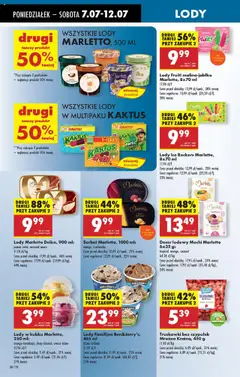 Biedronka gazetka od 07.07.2025 | Strona: 40 | Produkty: Mango, Lody Marletto, Truskawki bez szypułek, Owoce