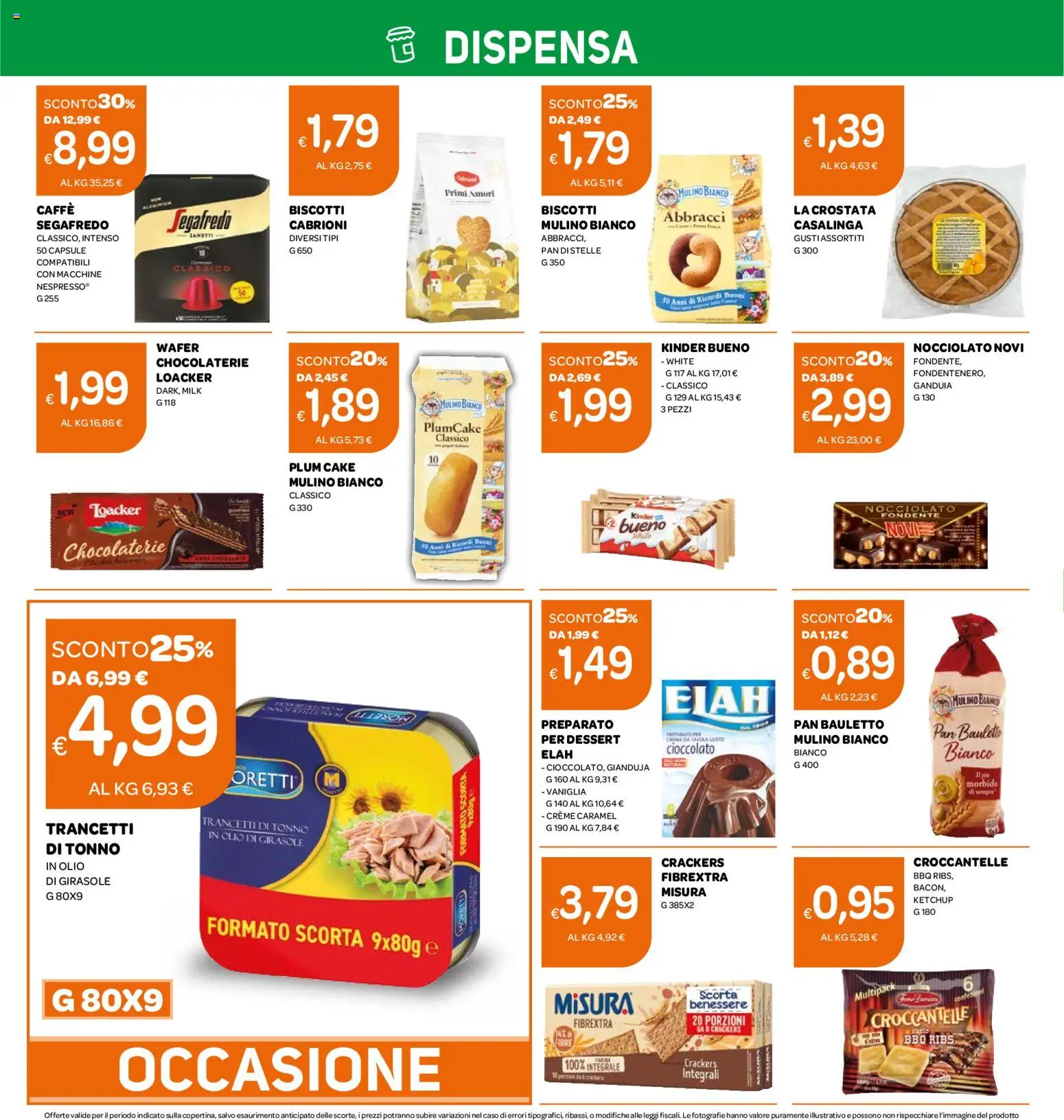 Volantino Ekom del 10.03.2026 | Pagina: 4 | Prodotti: Cioccolato, Olio, Tonno, Olio di girasole