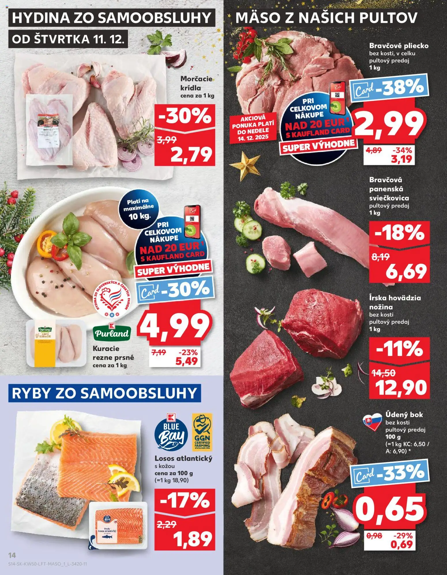 Kaufland SK akciós ujság - amely érvényes a következő dátumtól: 11.12.2025 | Oldal: 14