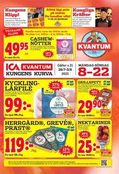 ICA Kvantum - Huddinge - Förhandsvisning av reklamblad från butik ICA Kvantum aktuell från 28.07.2025