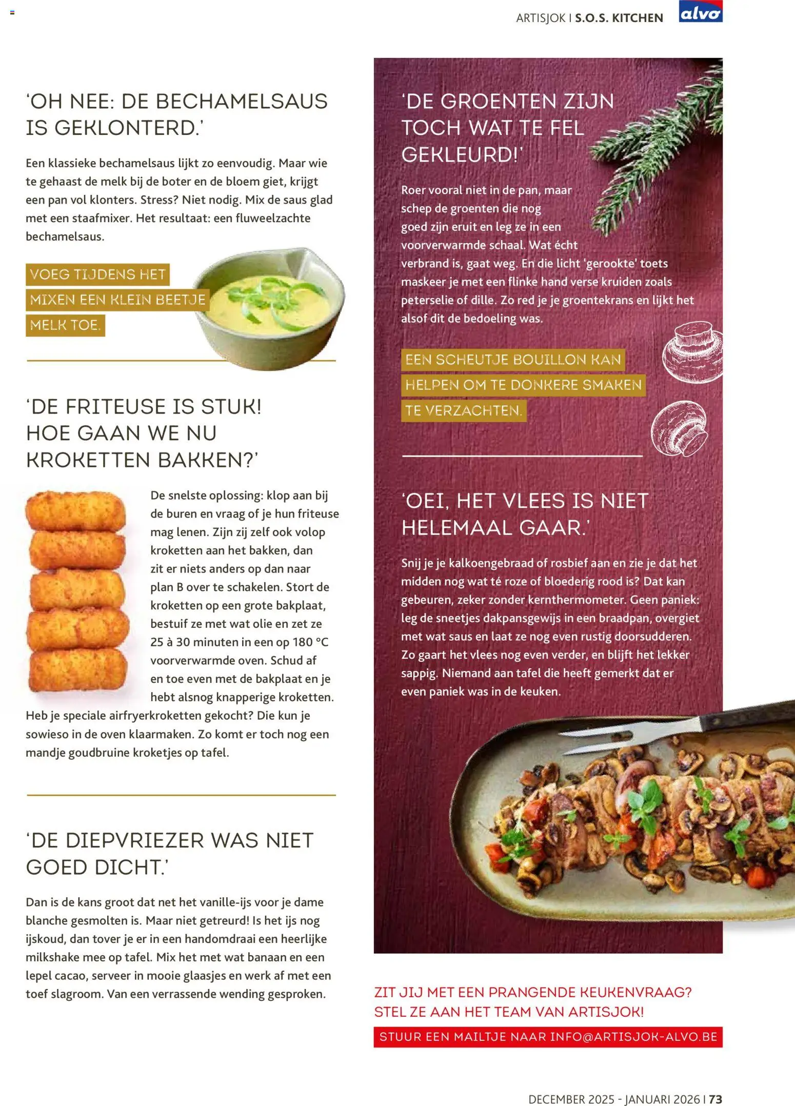 {H1} | Pagina: 73 | Producten: Saus, Groenten, Schep, Melk