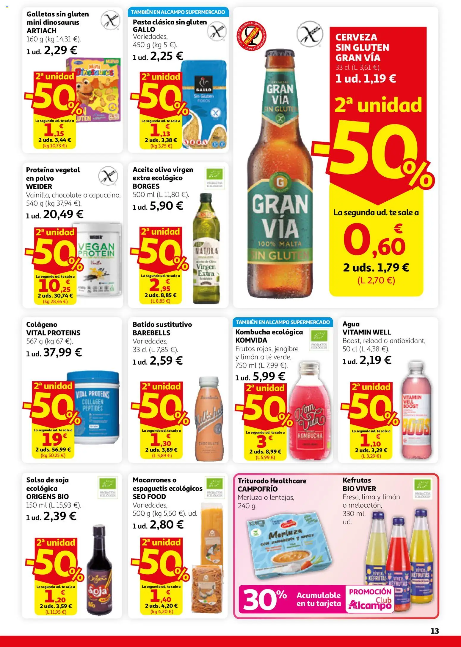 Alcampo - HG Nacional Unificado │ válido desde el 26.02.2026 | Página: 13 | Productos: Polvo, Lima, Aceite, Té