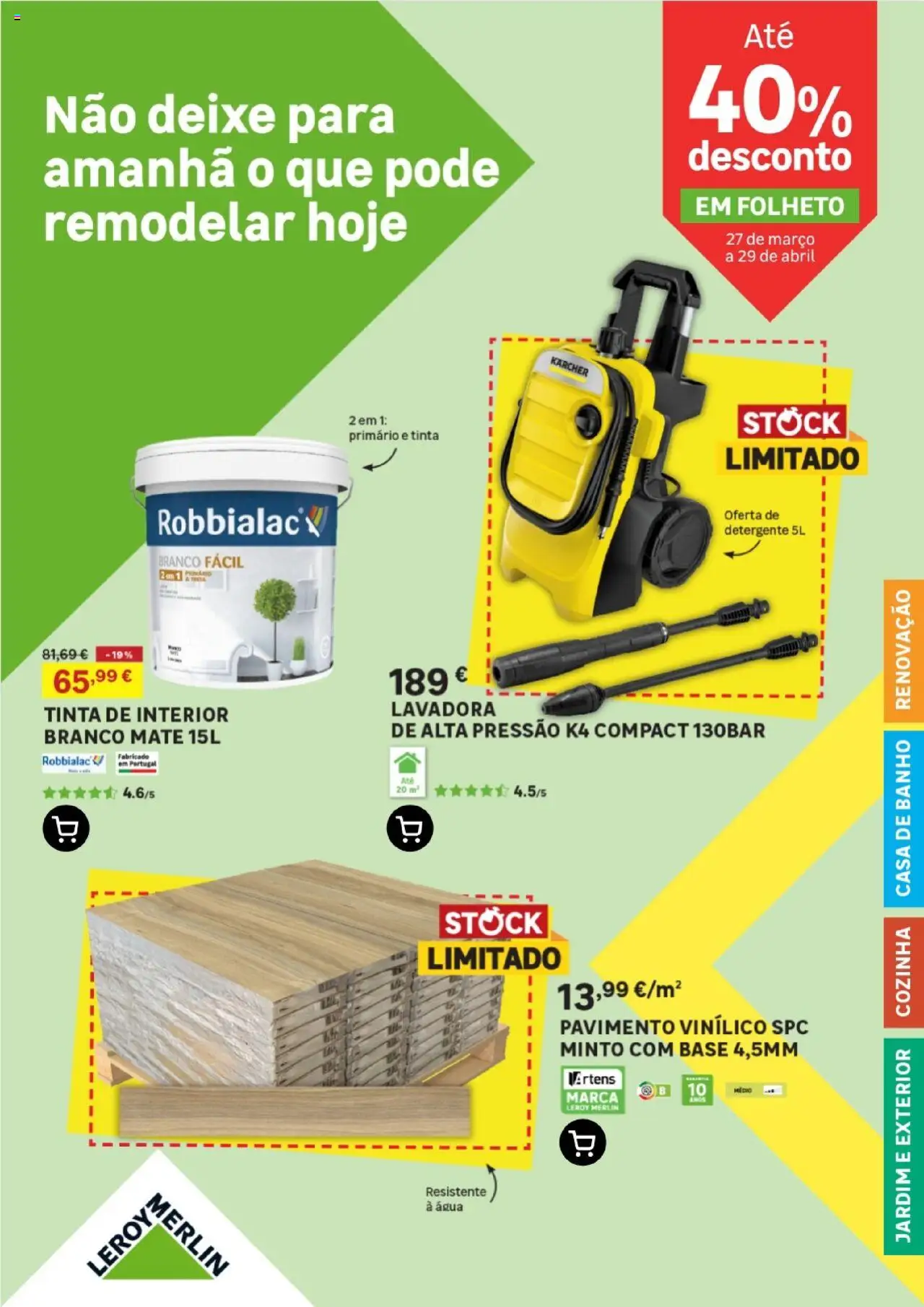 Leroy Merlin online catálogo 27/03/2025 Folheto Portugal