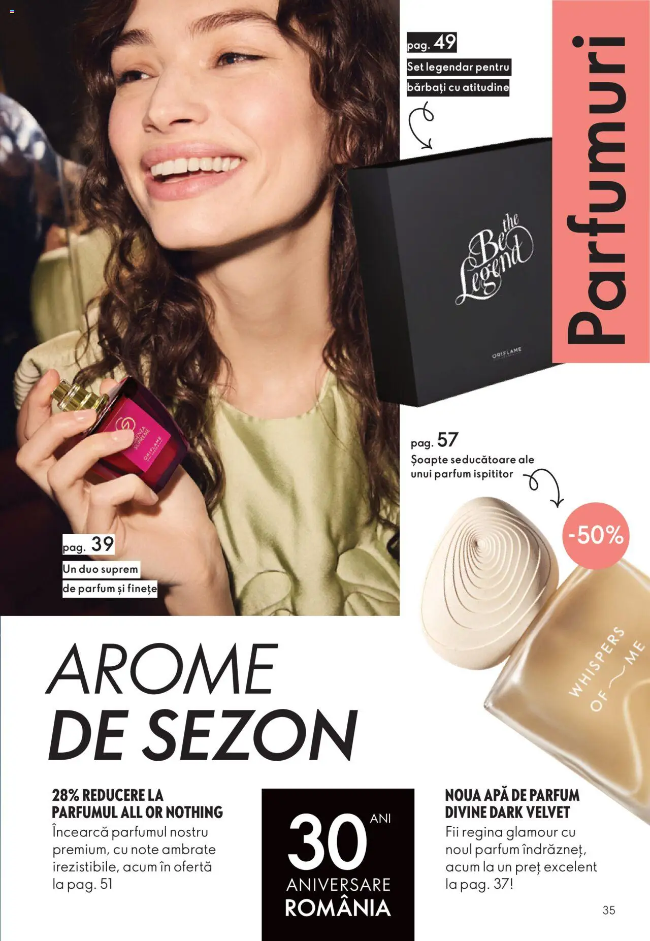 Noul catalog Oriflame – valabil de la 12.11.2025 | Pagină: 35 | Produse: Apă de parfum, Parfum, Apă