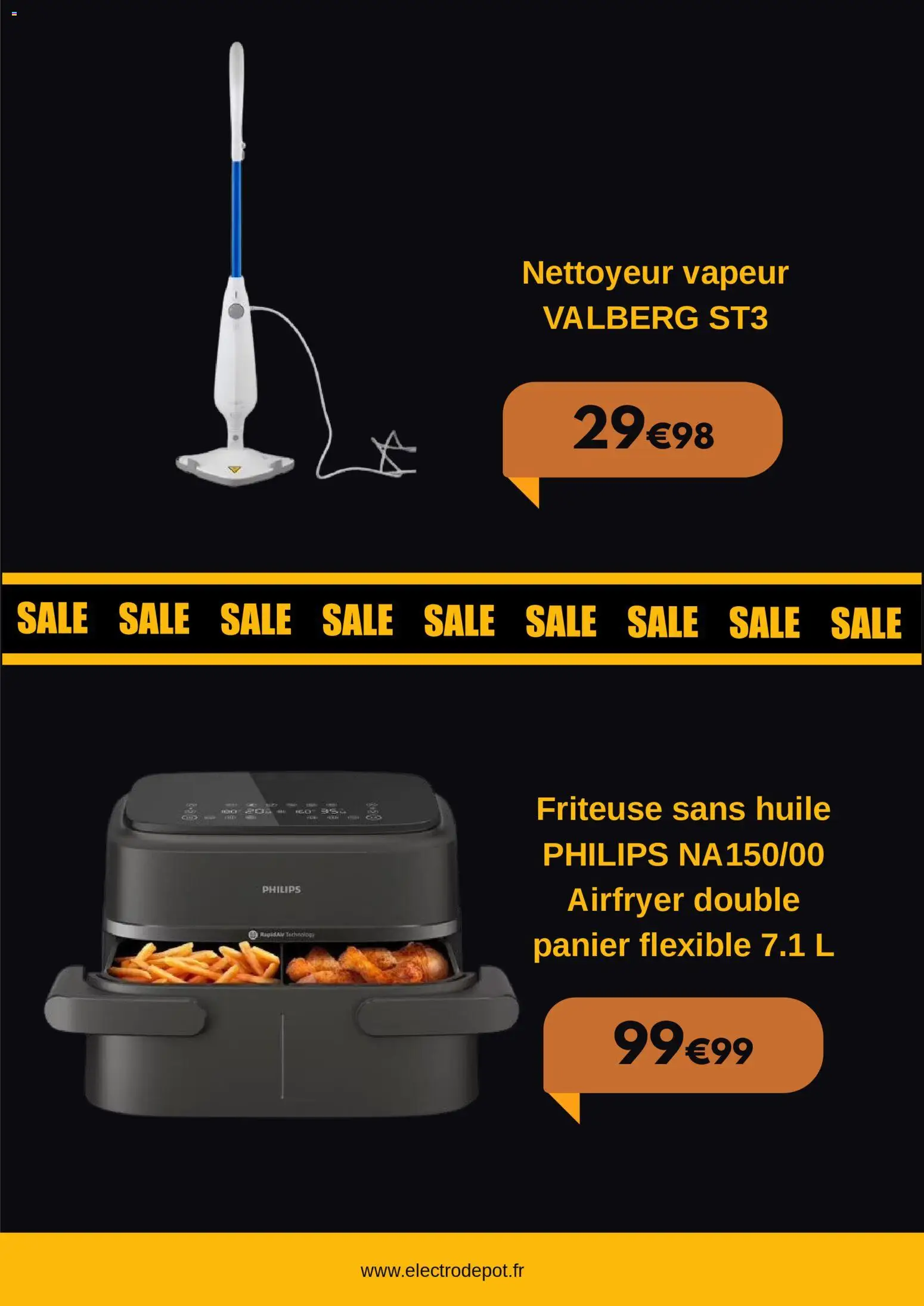 {H1} | Page: 7 | Produits: Nettoyeur vapeur, Friteuse, Friteuse sans huile, Panier