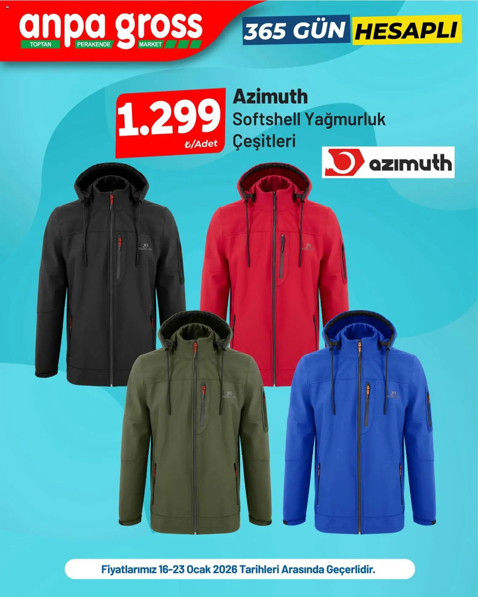 Anpa Gross İndirim Azimuth, Lee Cooper - 16.01.2026 tarihinden itibaren geçerlidir | Sayfa: 1 | Ürünler: Ocak