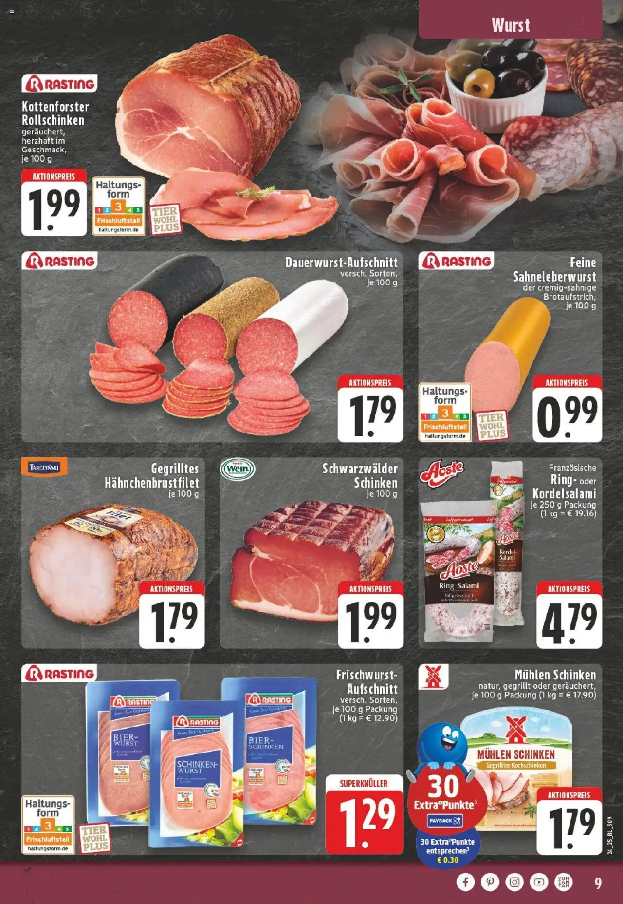 Edeka prospekt Schwerte - Holzen	 - gültig ab dem 08.06.2025 | Seite: 9 | Produkte: Bier, Salami, Schinken, Wein