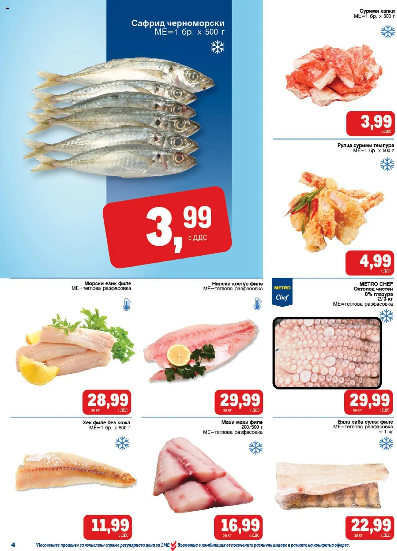  | Страница: 4 | Продукти: Риба, Бяла риба, Филе, Октопод