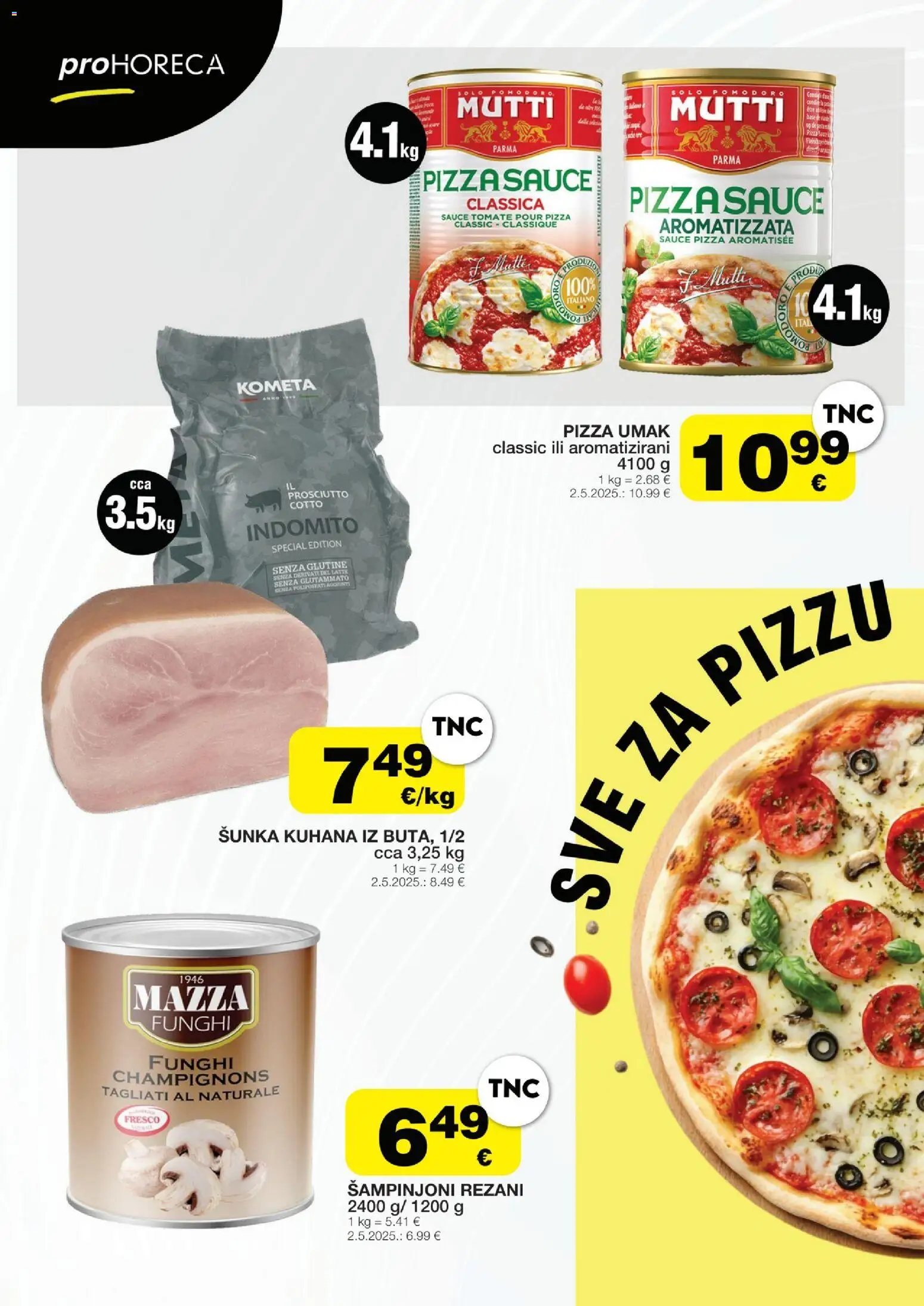 Stanić Diskont katalog | vrijedi od 26.03.2026 | Stranica: 2 | Proizvodi: Šunka, Pizza, Šampinjoni, Umak