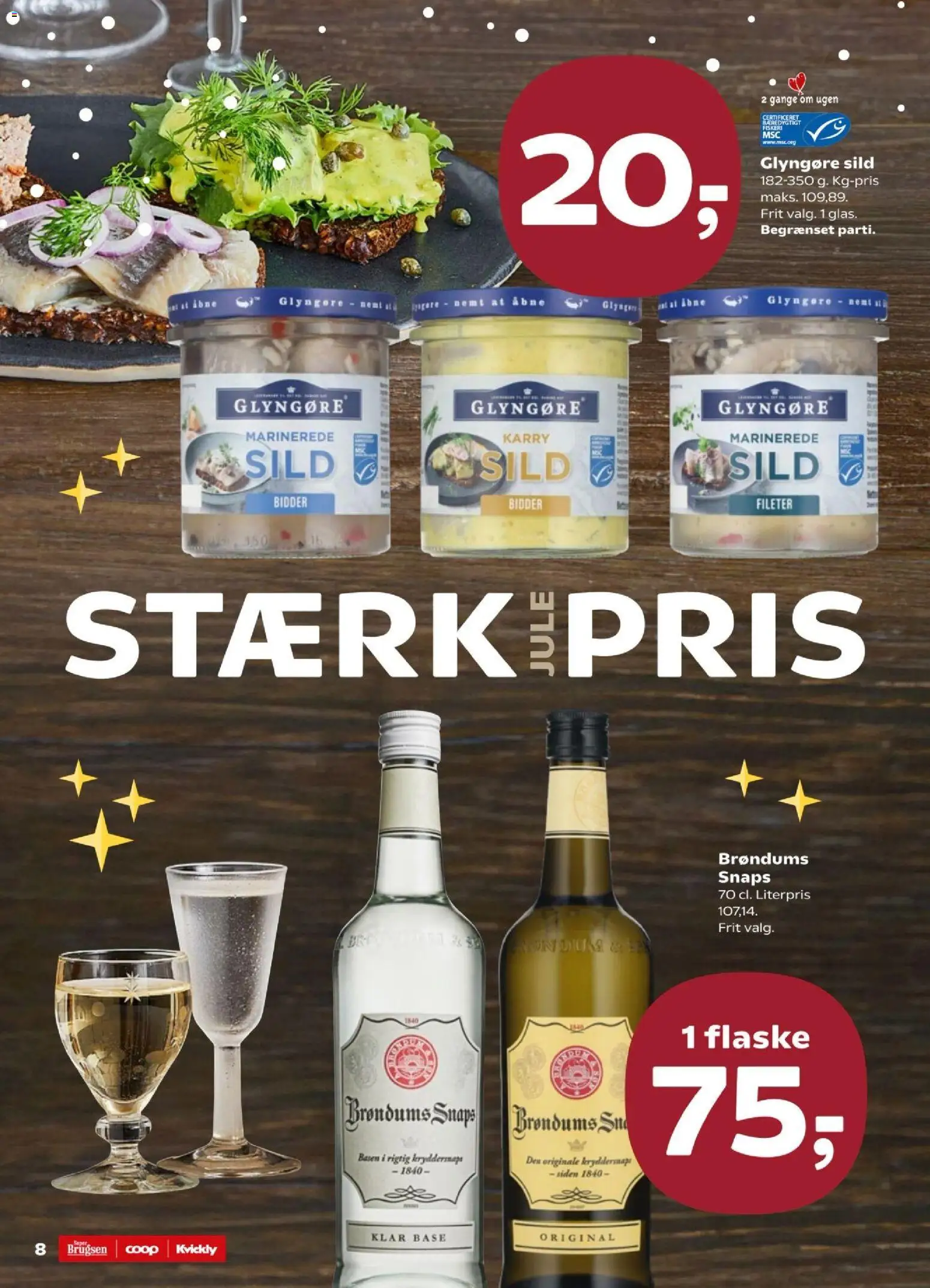 Super Brugsen tilbudsavis – gyldig fra 12.12.2025 | Side: 8 | Produkter: Karry, Sild