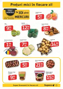 Ofertele Supeco valabile de la 19.03.2026 | Pagină: 7 | Produse: Ciuperci, Alune, Kiwi, Mango