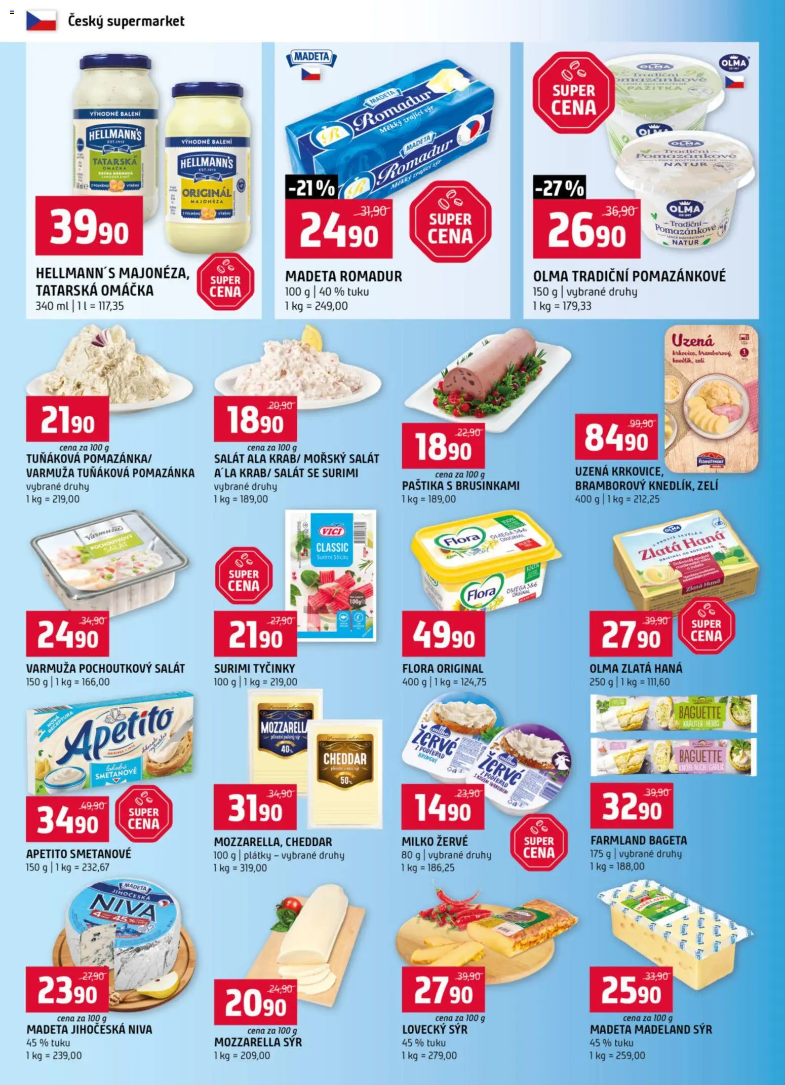 Terno leták od 04.02.2026 | Strana: 4 | Produkty: Žervé, Surimi tyčinky, Mozzarella, Niva