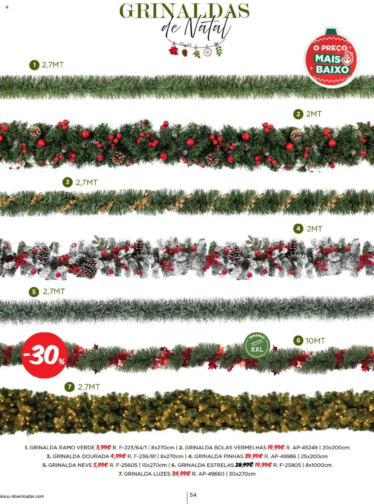 Espaço Casa Catálogo de Natal 2025 │ válido de 11.10.2025 | Página: 54 | Produtos: Dourada