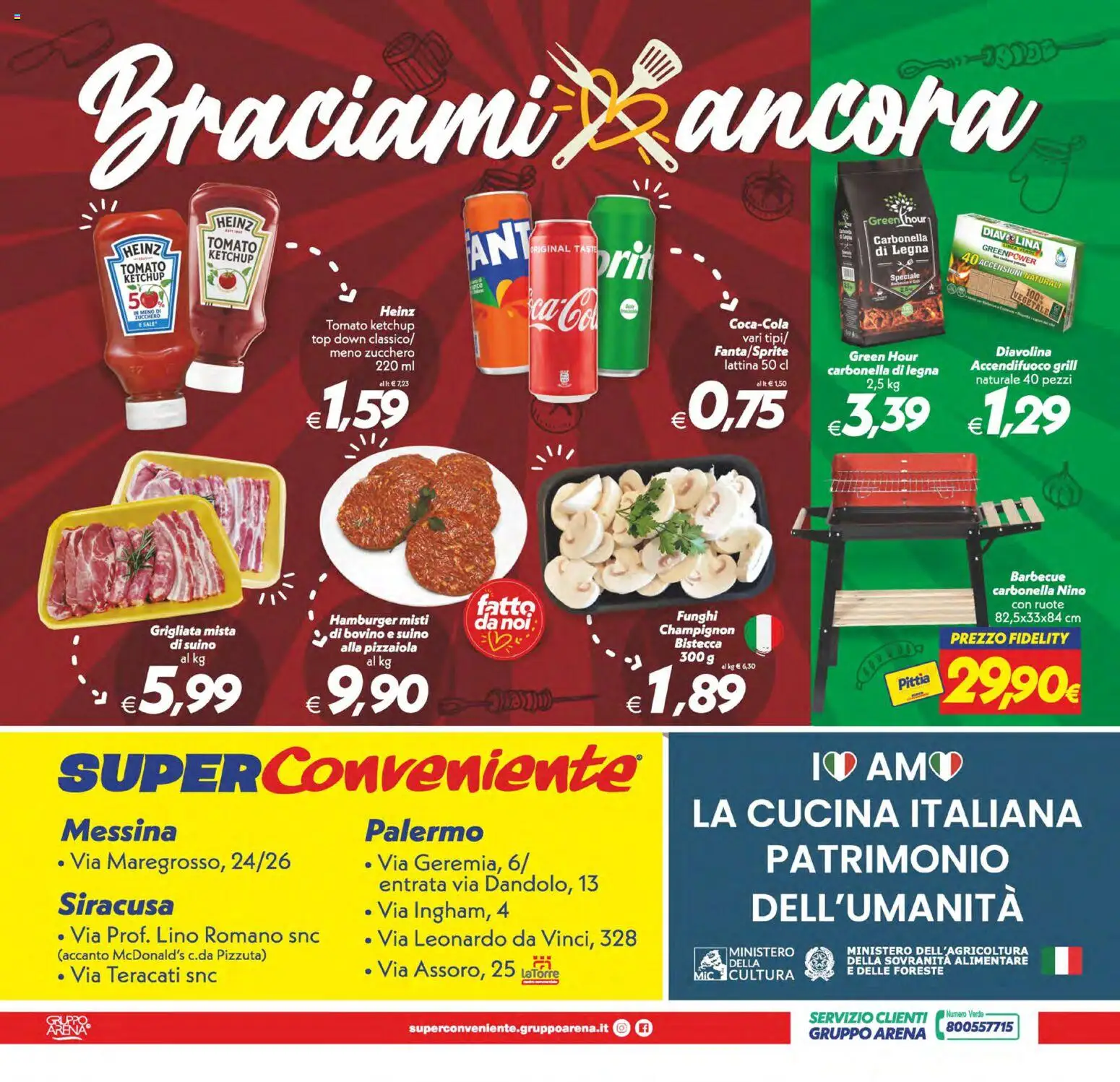 Volantino SuperConveniente del 17.04.2026 | Pagina: 24 | Prodotti: Ketchup, Zucchero, Top, Hamburger