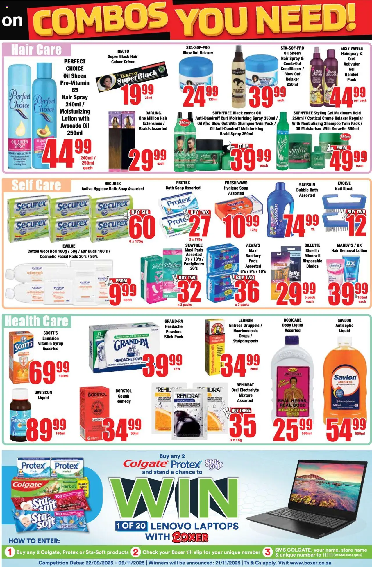 New Boxer catalogue – valid from 22.09.2025 | Page: 7 | Products: Bath, Braids, Oil, Brush