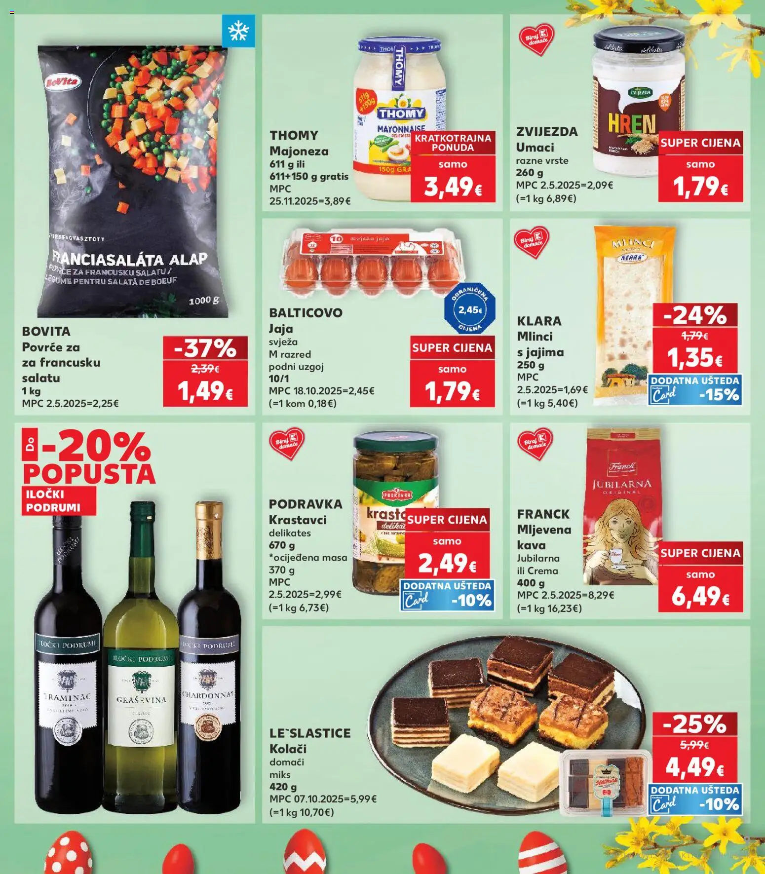 Kaufland katalog | vrijedi od 25.03.2026 | Stranica: 9 | Proizvodi: Mljevena kava, Jaja, Povrće, Hren