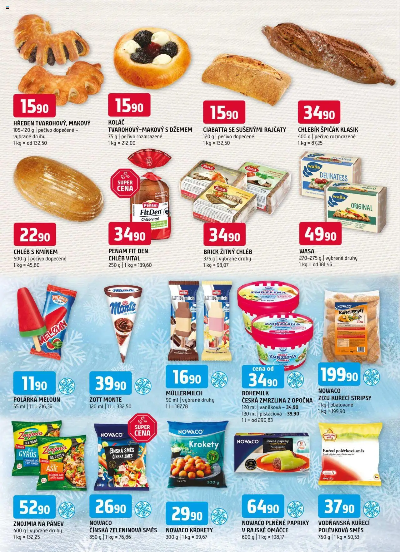 Terno leták - Český Krumlov, Jihlava, Prachatice, Strakonice, Tábor, Zlín od 20.08.2025 | Strana: 6 | Produkty: Meloun, Krokety, Gyros, Žitný chléb
