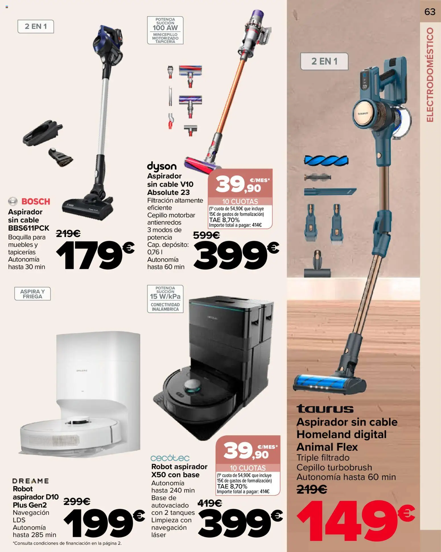 Carrefour folleto │ válido desde el 09.01.2026 | Página: 63 | Productos: Cable, Robot, Navegación, Aspirador