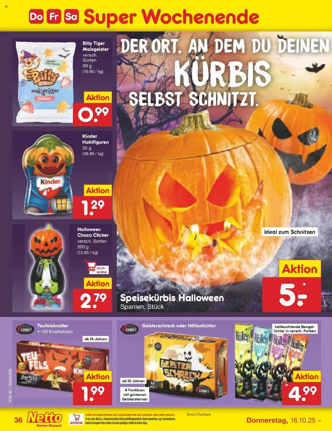 Netto Marken-Discount Prospekt 	 – gültig ab 13.10.2025 | Seite: 42 | Produkte: Kürbis