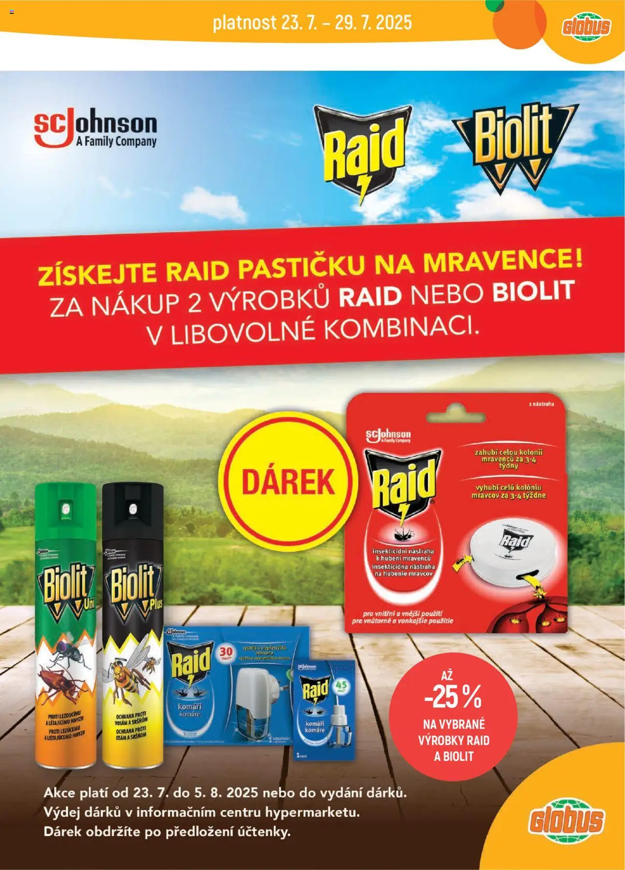Globus leták - Liberec od 23.07.2025 | Strana: 38 | Produkty: Globus, Raid