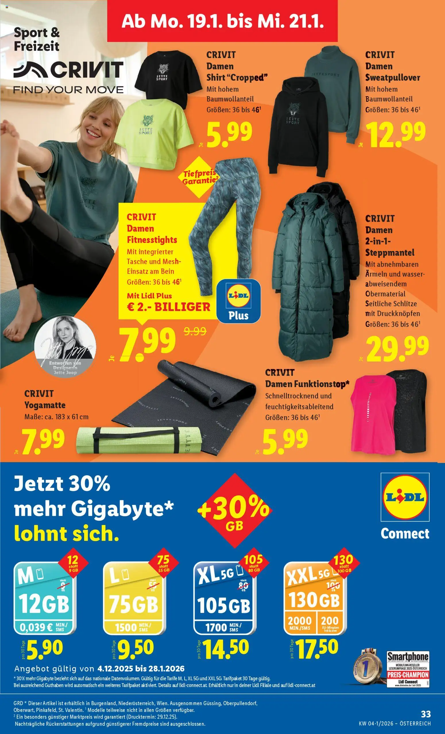 Lidl Eisenstadt, Ebenfurth, Mattersburg gültig ab 15.01.2026 | Seite: 37 | Produkte: Wasser, Smartphone, Tasche