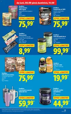 Noul catalog Lidl – valabil de la 08.09.2025 | Pagină: 29 | Produse: Mix fructe, Ice tea, Sirop, Fructe
