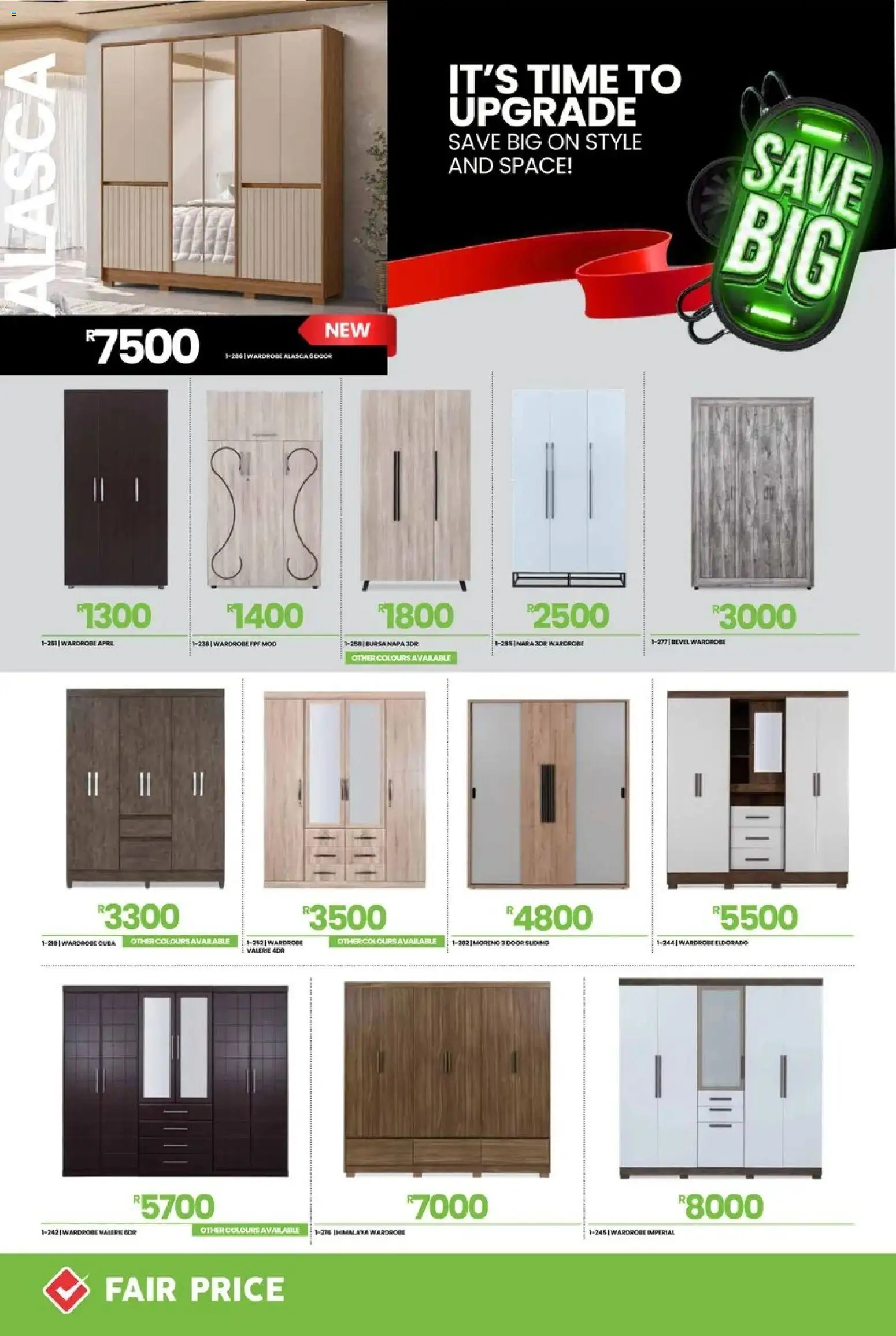 New Fair Price catalogue – valid from 24.11.2025 | Page: 8 | Products: Wardrobe