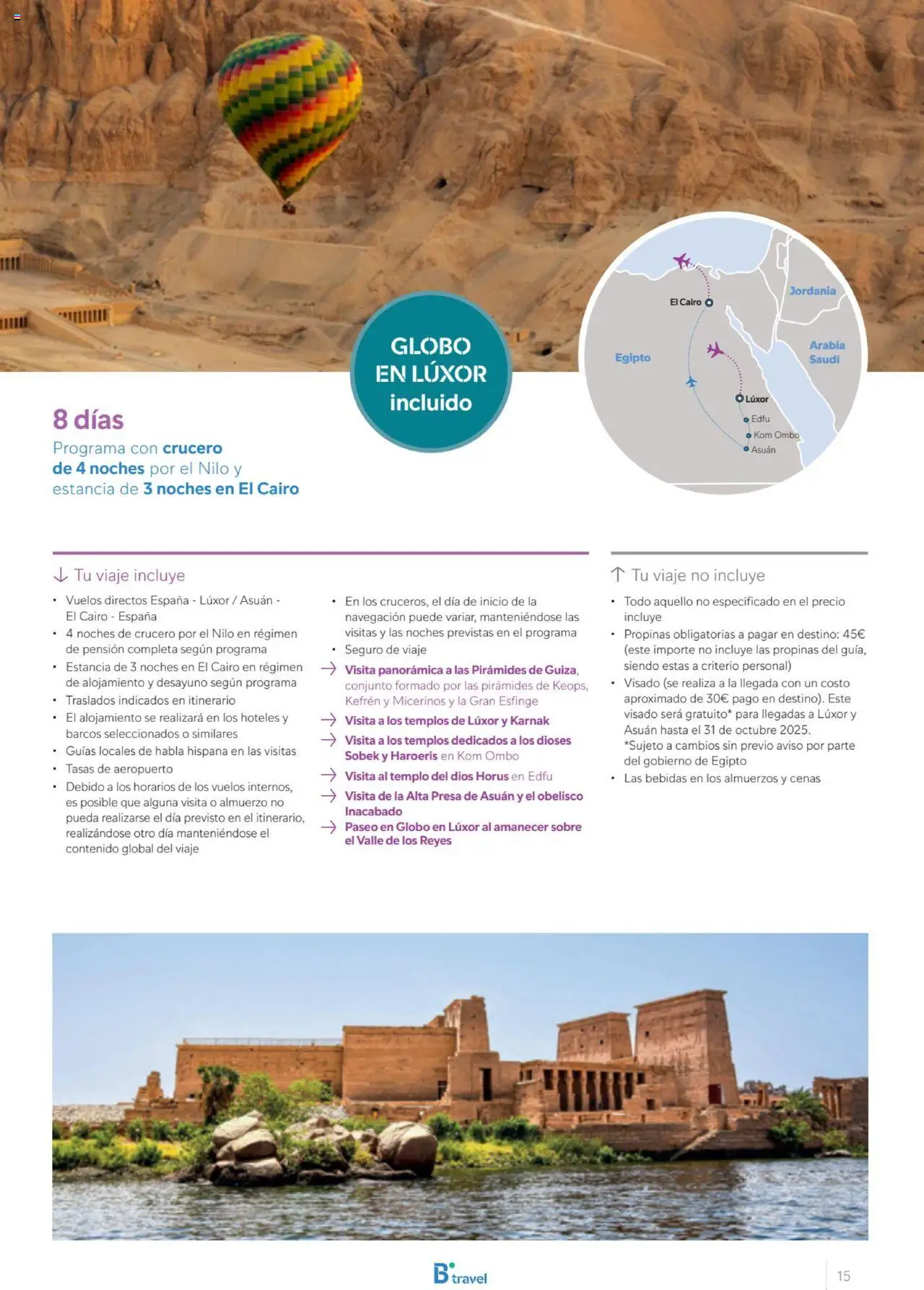 B the travel brand Egipto │ válido desde el 01.07.2025 | Página: 15