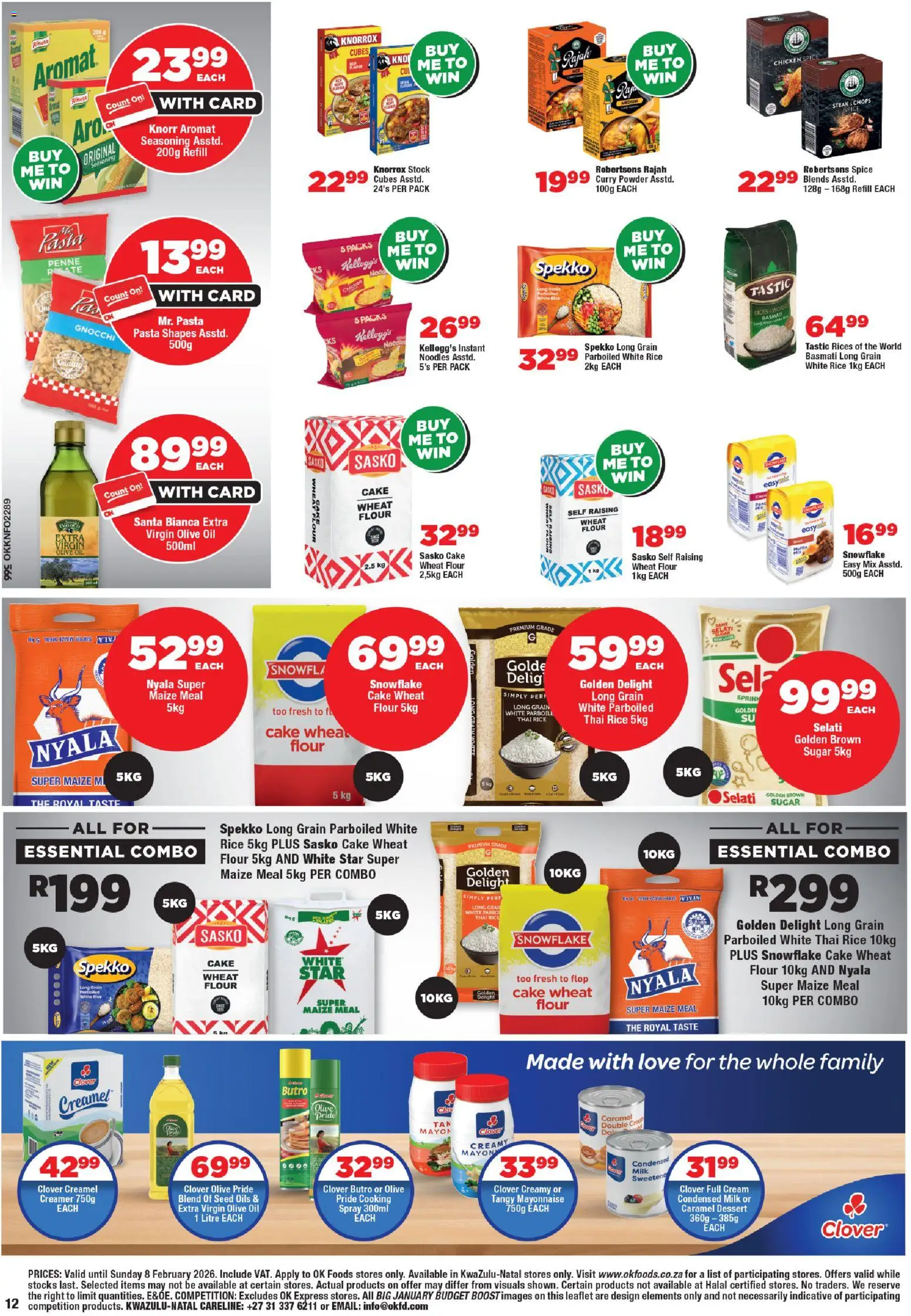 New OK Foods catalogue – valid from 21.01.2026 | Page: 12 | Products: Creamer, Curry powder, Mayonnaise, Sugar