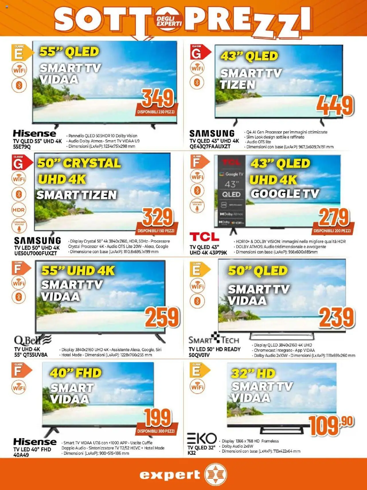 Volantino Expert del 02.10.2025 | Pagina: 14 | Prodotti: TV, Audio, Cuffie, Samsung