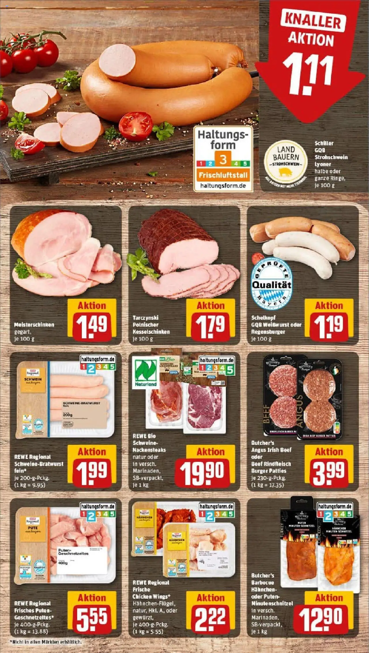 Rewe prospekt Piding	 - gültig ab dem 24.08.2025 | Seite: 8 | Produkte: Pute, Bratwurst, Weißwurst, Steak