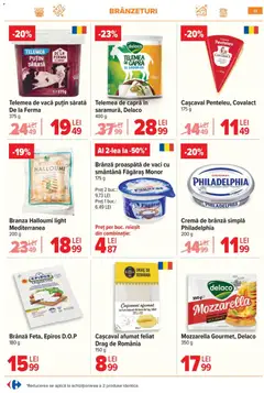 Ofertele Carrefour valabile de la 08.01.2026 | Pagină: 13 | Produse: Mozzarella, Brânză, Cremă, Cremă de brânză