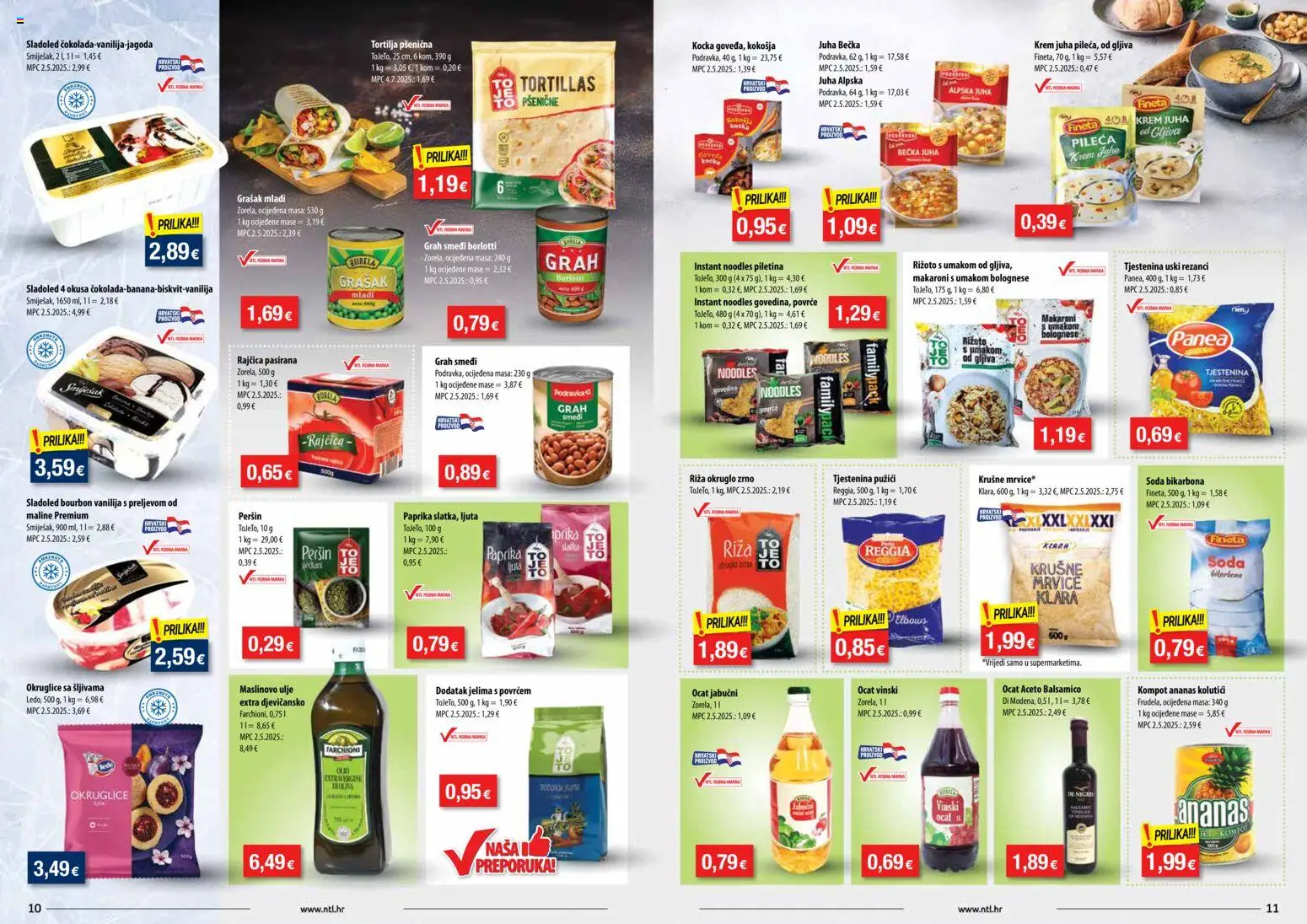 NTL katalog | vrijedi od 31.12.2025 | Stranica: 6 | Proizvodi: Riža, Rezanci, Juha, Grašak