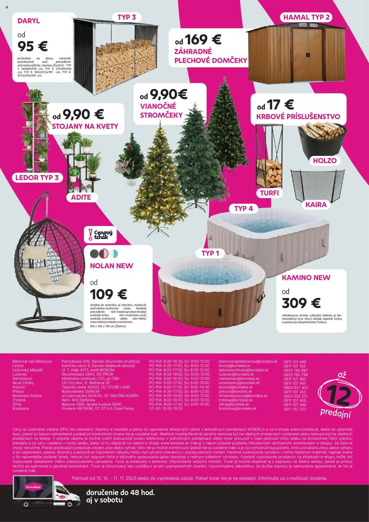 Nové Kondela akcie – leták je platný od 15.10.2025 | Strana: 8 | Produkty: Kvety