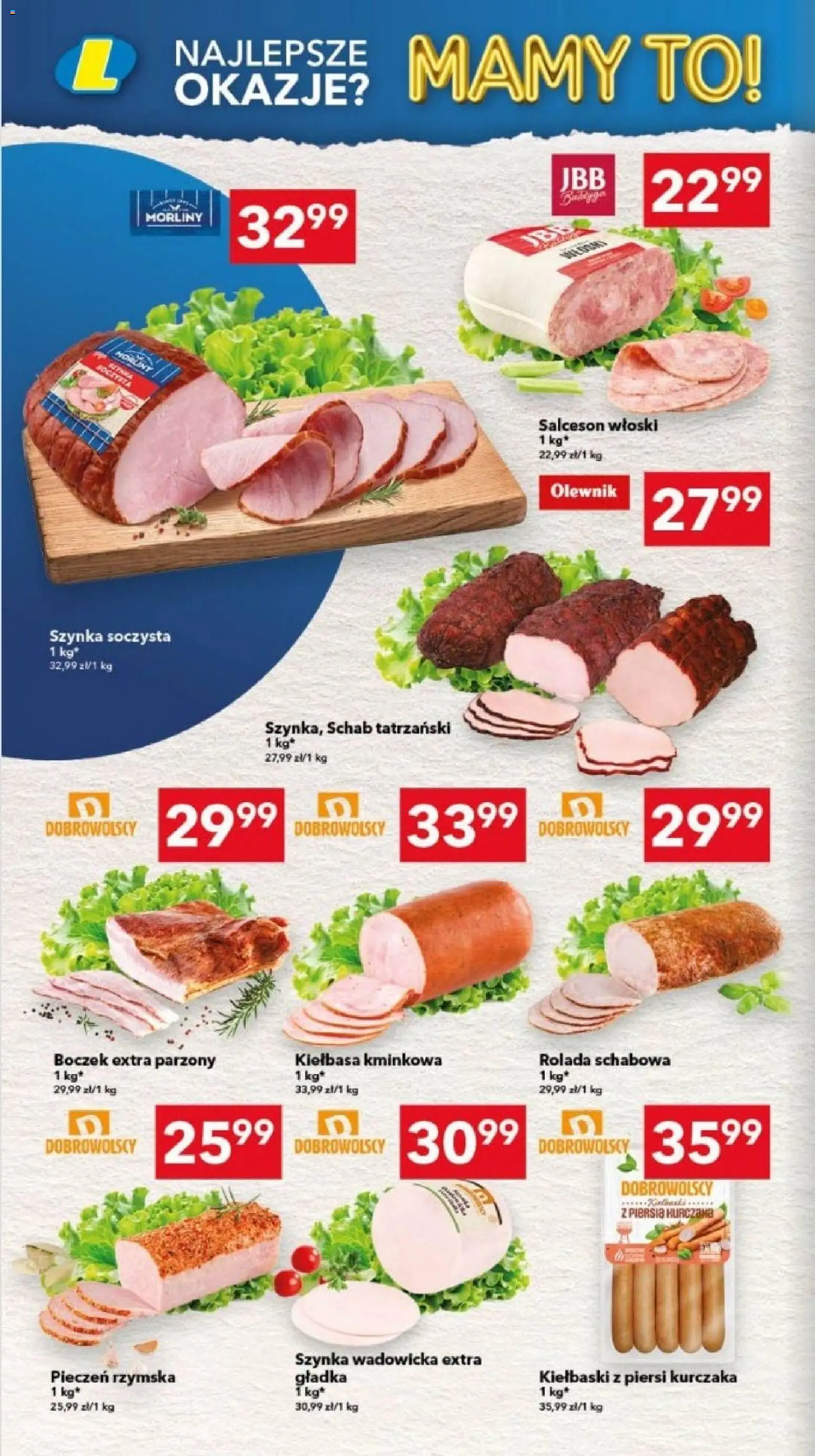 Lewiatan gazetka - Legnica od 09.04.2026 | Strona: 2 | Produkty: Kiełbasa, Piersi, Rolada, Szynka