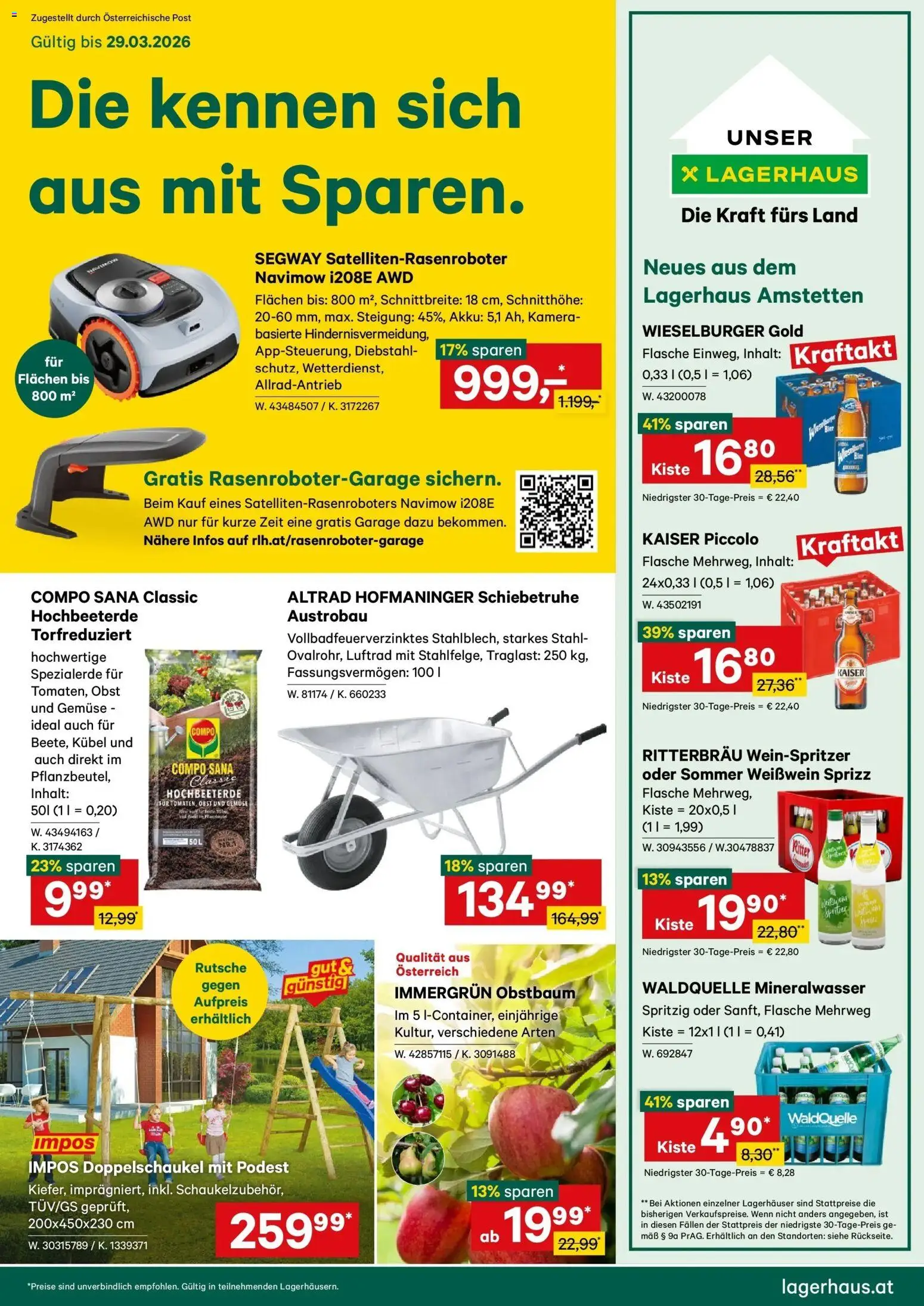 Lagerhaus Wochen Angebote gültig ab 16.03.2026 | Seite: 1 | Produkte: Gemüse, Obst, Kamera, Häränliha