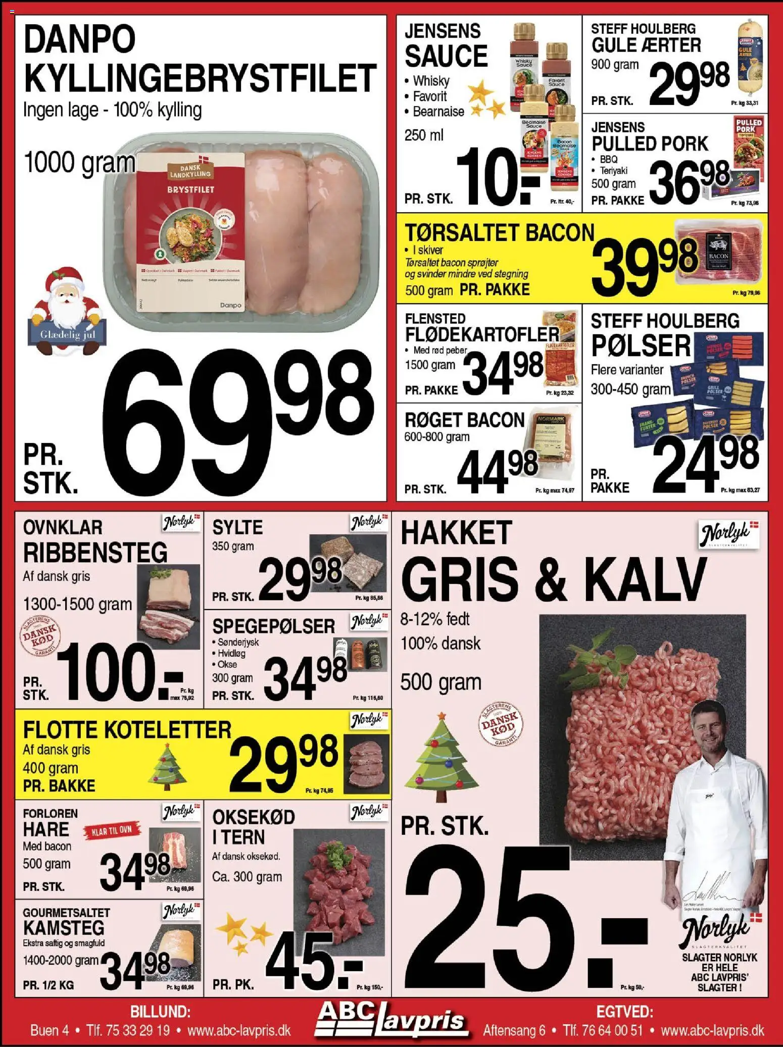 Abc Lavpris tilbudsavis – gyldig fra 10.12.2025 | Side: 6 | Produkter: Koteletter, Hvidløg, Ærter, Ovn