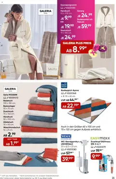 Galeria Karstadt Kaufhof Prospekt 	 – gültig ab 17.09.2025 | Seite: 35 | Produkte: Bademantel, Duschkopf