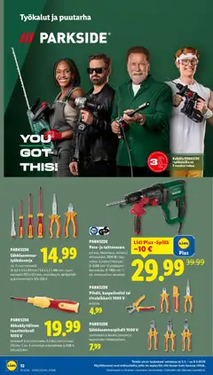 Lidl-mainoslehti voimassa 05.03.2026 alkaen | Sivu: 16 | Tuotteet: Ruuvimeisseli, Pora