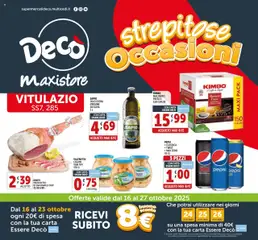 Anteprima del volantino Decò MaxiStore - Vitulazio catalogo valido a partire dal 16.10.2025