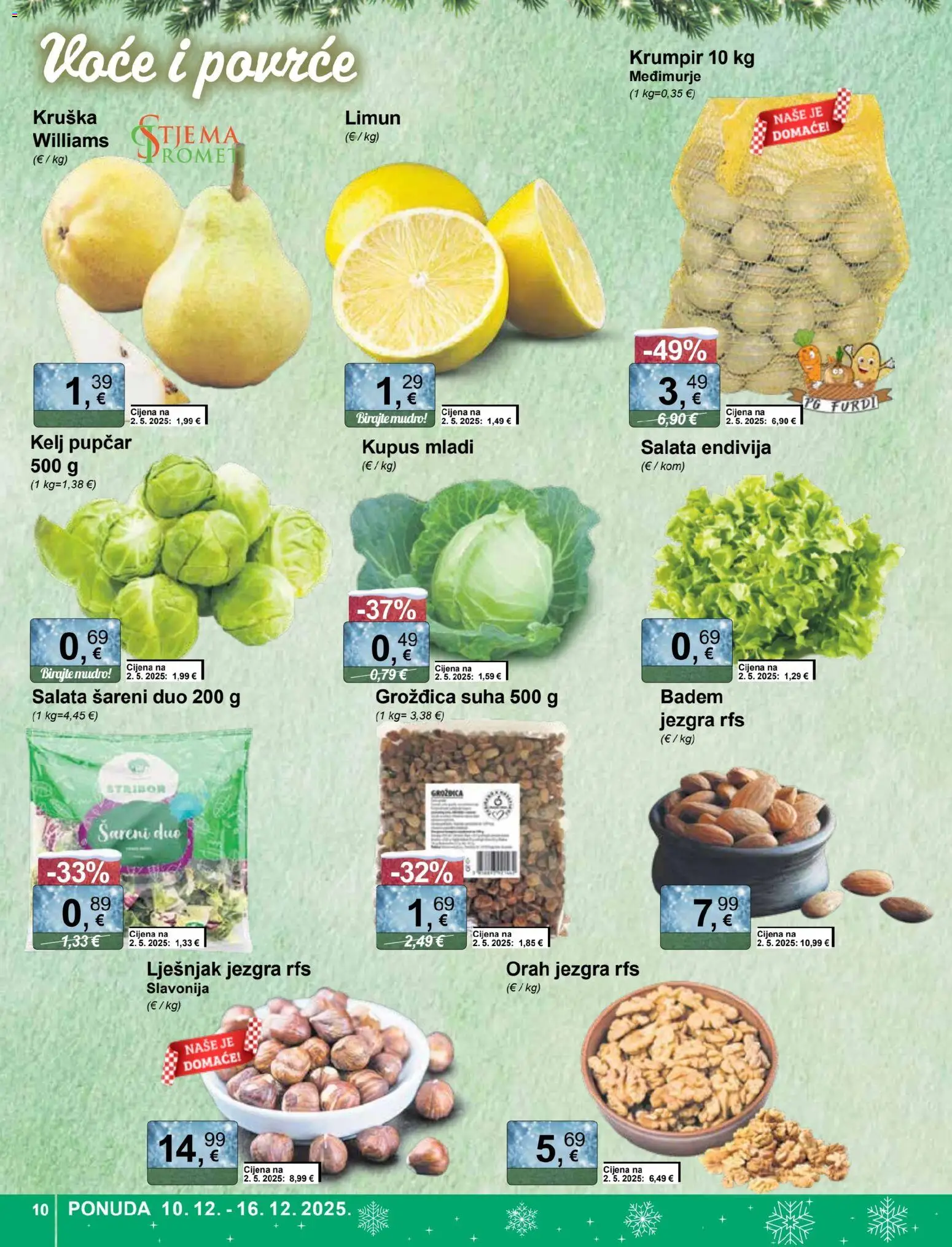 KTC katalog | vrijedi od 10.12.2025 | Stranica: 10 | Proizvodi: Salata, Limun, Badem, Kruška