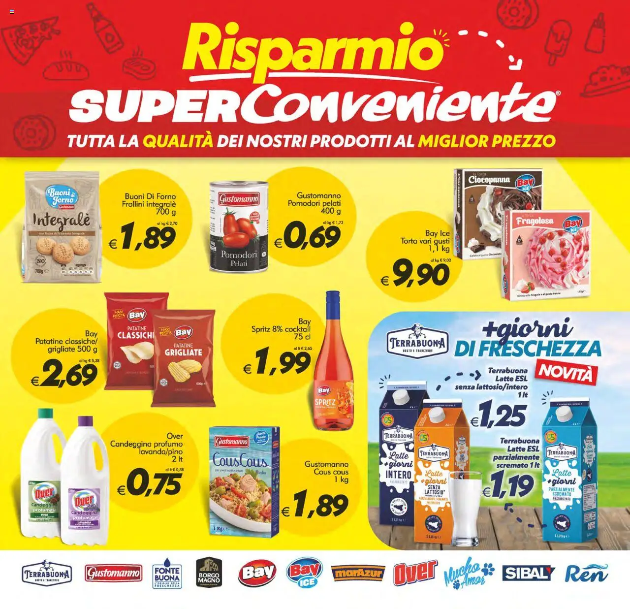 Volantino SuperConveniente del 24.07.2025 | Pagina: 11 | Prodotti: Panna, Latte, Farina, Cous cous